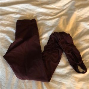 Lululemon scrunch back stirrup high waist legging
